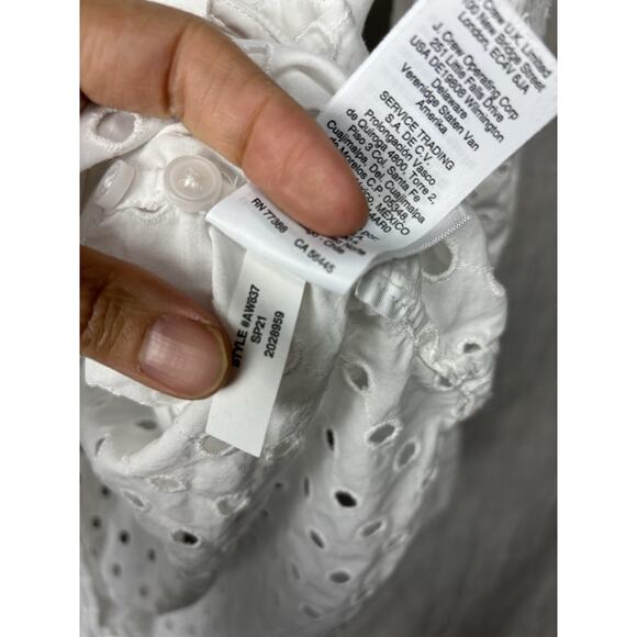 J CREW Classic-fit shirt in eyelet Item AW837 Size 8 - Picture 9 of 11